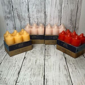 PartyLite Votive Candles set of 4 Boxes of 6 Tomato Basil Apple Orange Blossom